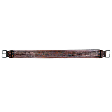 Comfytack Horse Saddle Cinch Girth Handtooled Leather Antique Tan